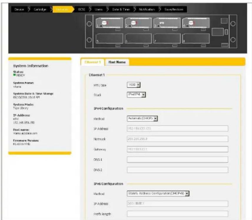 Actidata actiDisk vTanis RDX - Network sengs - 1