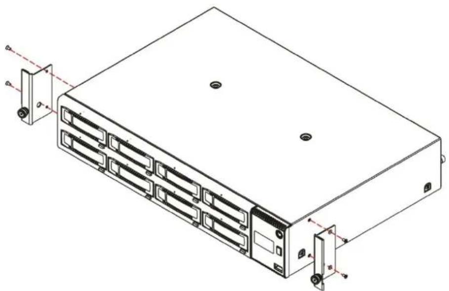 Actidata actiDisk vTanis RDX - Rack mounting the vTanis: - 1