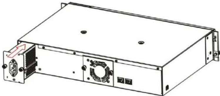Actidata actiDisk vTanis RDX - Installing a power supply - 1