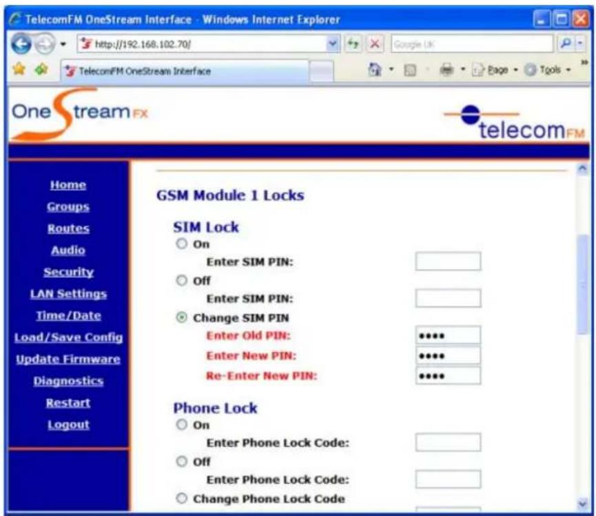 Imagicle OneStream G - c. Change the SIM PIN - 1