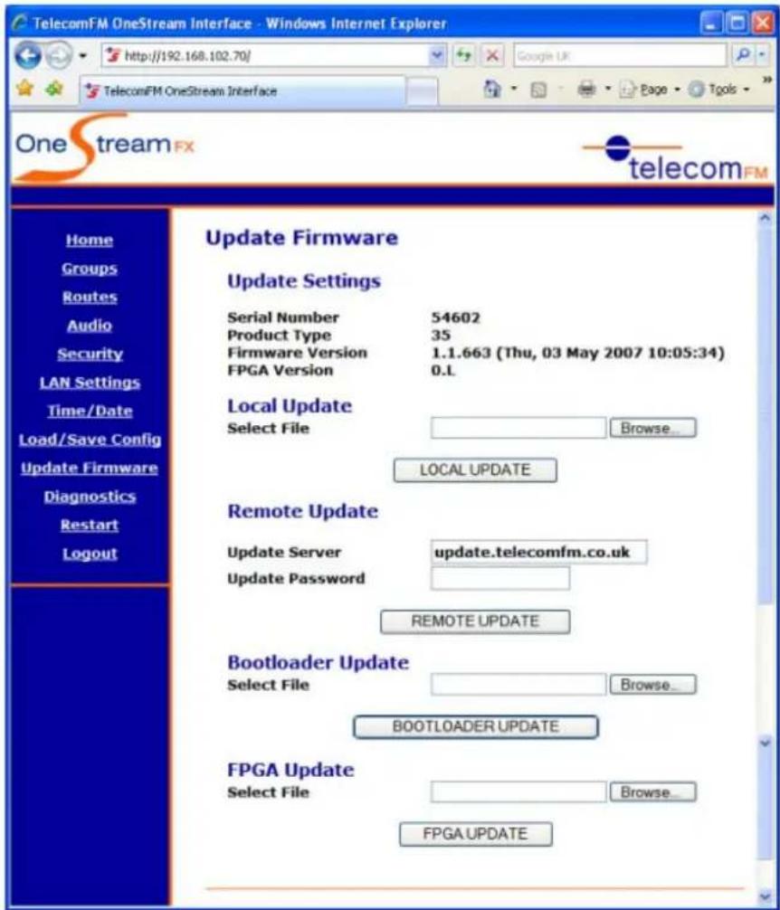 Imagicle OneStream G - Update Firmware - 1