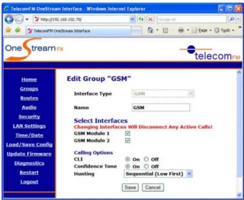 Imagicle OneStream G - Editing an Existing Group - 1