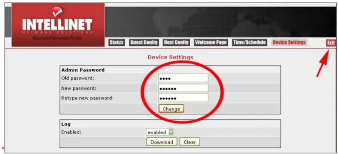 Intellinet 523240 - Changing Administrator Password - 2