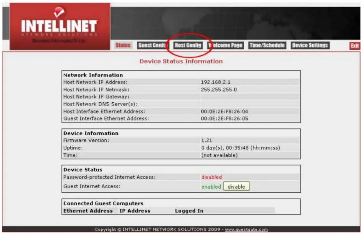 Intellinet 523240 - Host Configuration - 1