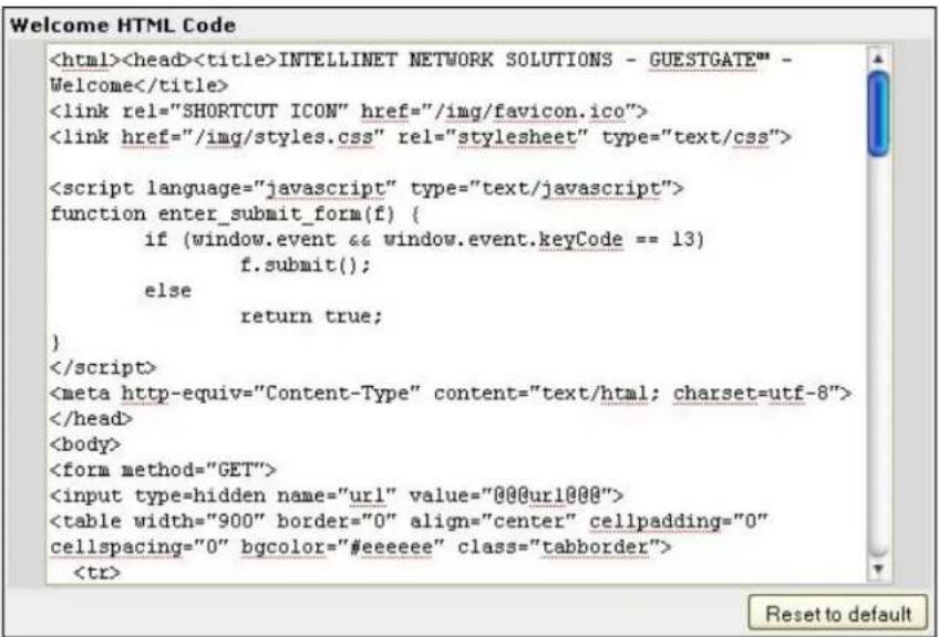Intellinet 523240 - Welcome HTML Code - 1