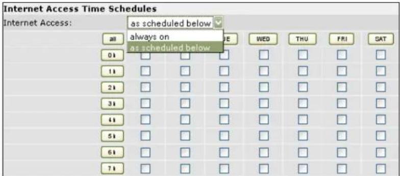 Intellinet 523240 - Internet Access Time Schedules - 1