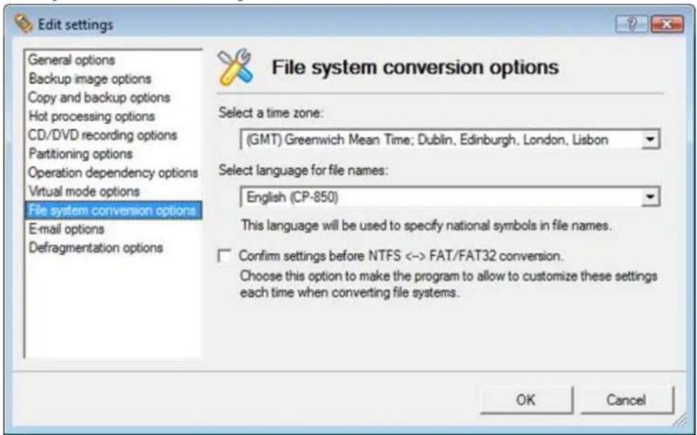 Paragon PSG-161-SEG-PL-NP - File System Conversion Options - 1