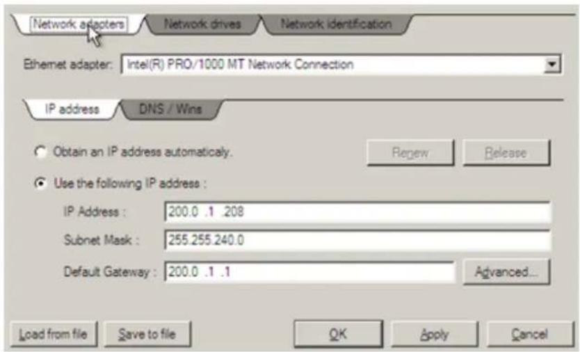 Paragon PSG-161-SEG-PL-NP - Configuring network - 1