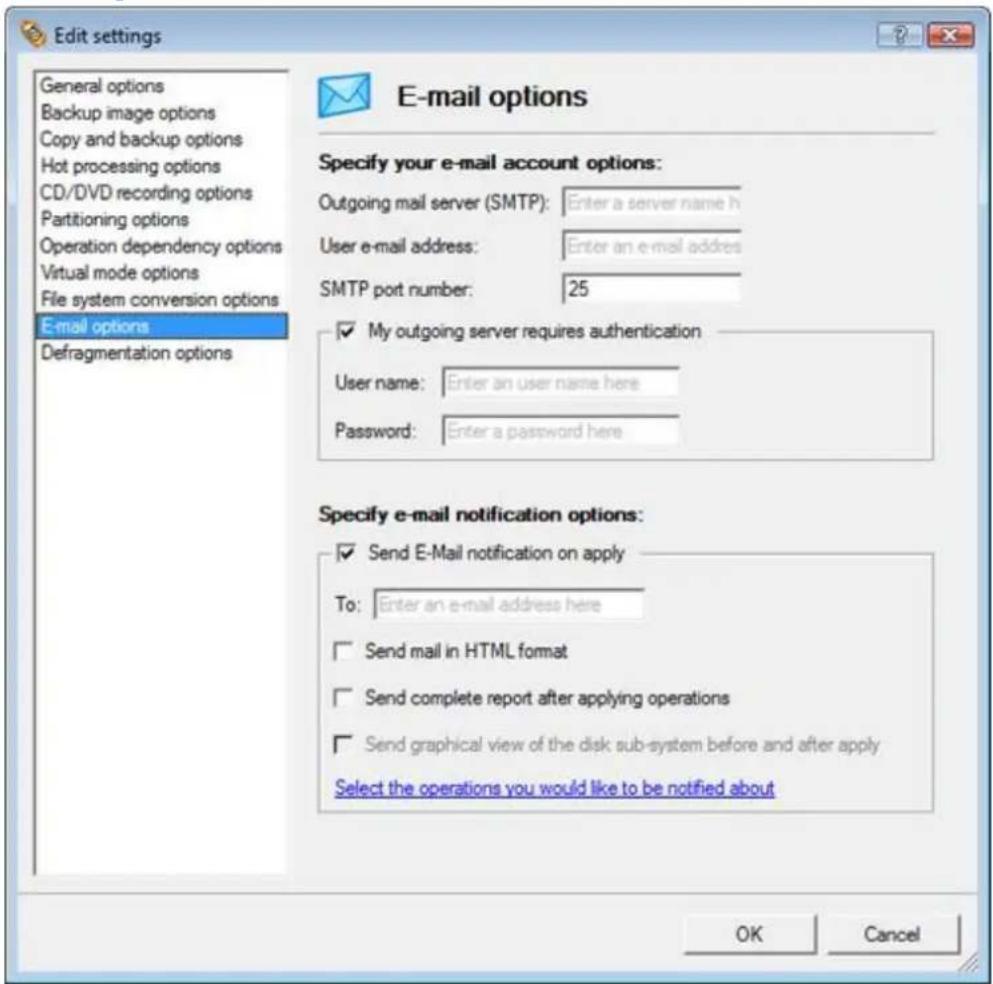 Paragon PSG-161-SEG-PL-NP - E-Mail Options - 1