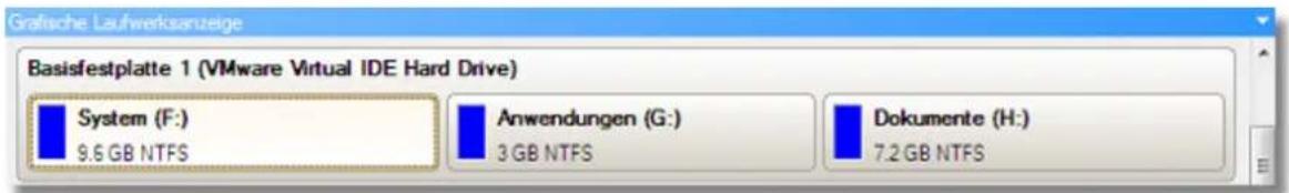 Paragon Virtualization Manager 2010 - Grafische Laufwerksanzeige - 1