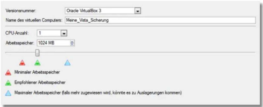 Paragon Virtualization Manager 2010 - Eine Windows-Vista/7-Sicherung für Start auf virtuelle Hardware vorbereiten (P2V-Anpassung) - 3