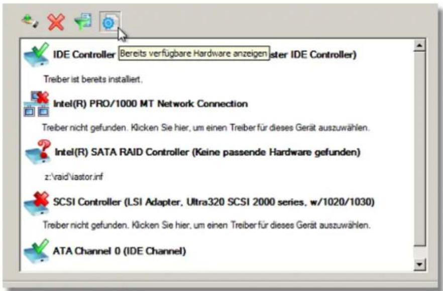 Paragon Virtualization Manager 2010 - Bevor das Betriebssystem angepasst wird, können Sie noch: - 1