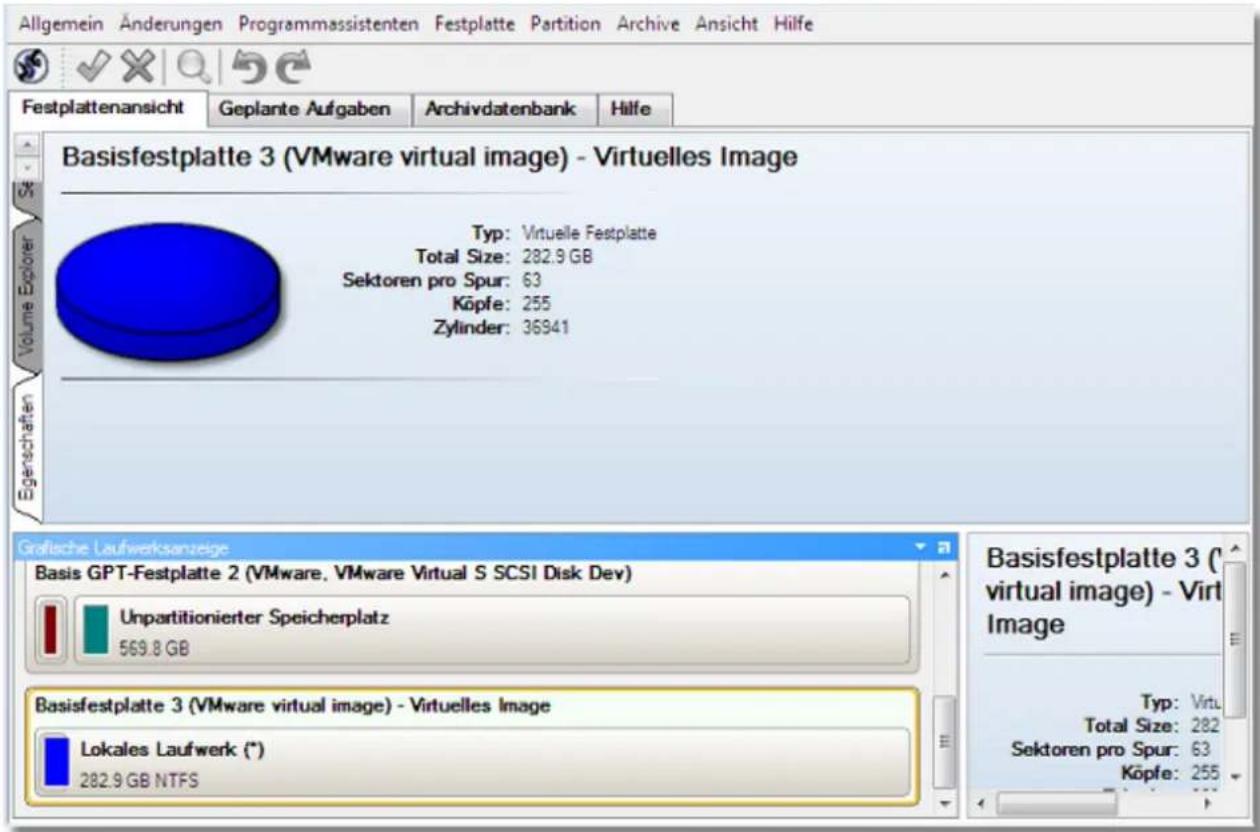 Paragon Virtualization Manager 2010 - Virtuellen Datenträger mit dem Programm verbinden (Connect VD) - 3