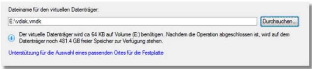 Paragon Virtualization Manager 2010 - Einen leeren virtuellen Datenträger erstellen - 5