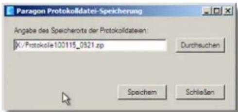 Paragon Virtualization Manager 2010 - Protokolldateien speichern - 1