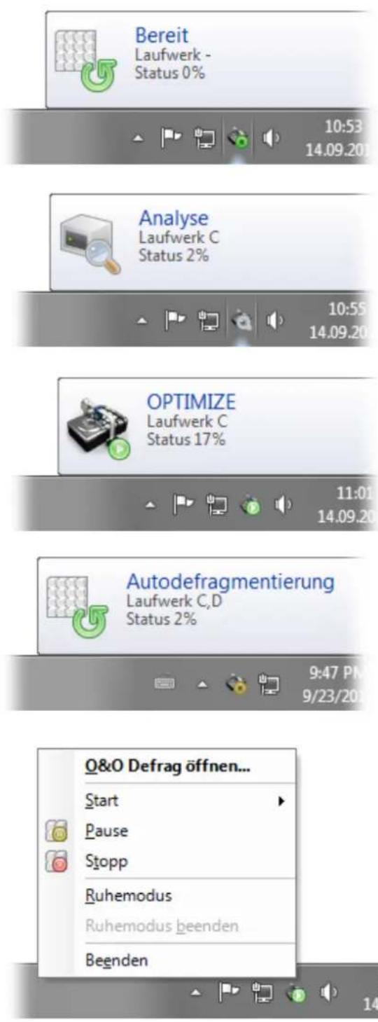 O&O Software Defrag15 Professional Edition - TrayIcon (Infobereichssymbol) - 1