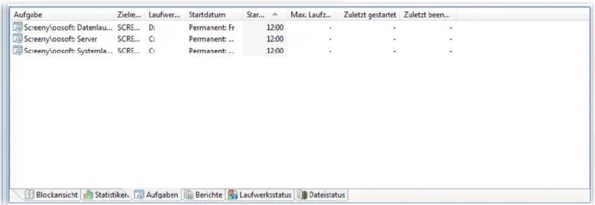 O&O Software Defrag15 Professional Edition - Aufgabenansicht - 1