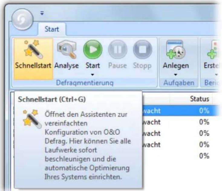 O&O Software Defrag 15 Server Edition - Schnellkonfiguration - 1