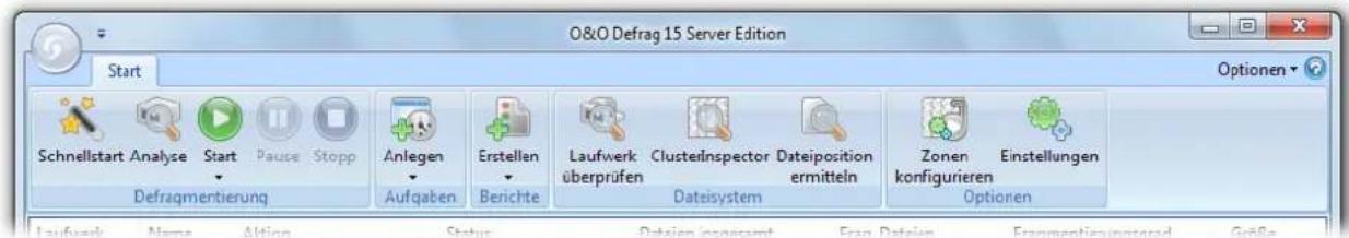 O&O Software Defrag 15 Server Edition - Multifunktionsleiste - 1