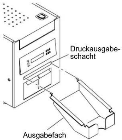 Druckausgabeschacht Ausgabefach
