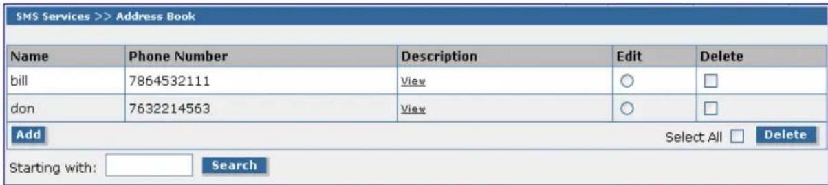 Multitech SF800-G-EU - Manually Adding Names and Phone Numbers to the Address Book: - 1