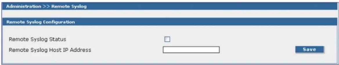 Multitech SF800-G-EU - Administration > Remote Syslog - 1