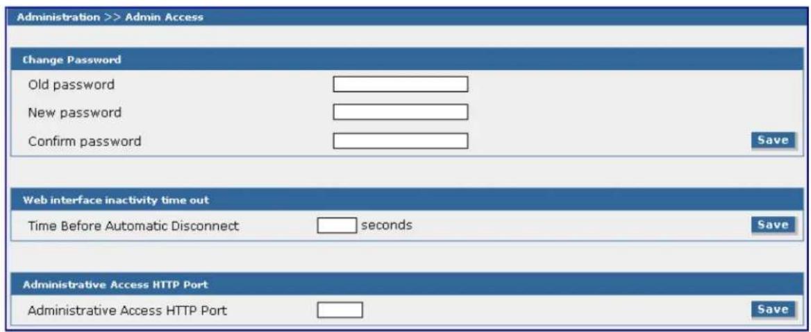 Multitech SF800-G-EU - Administration > Administrative Access - 1