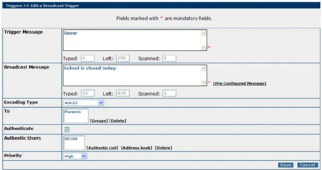 Multitech SF800-G-EU - Creating a Broadcast Message for Future Use - 1