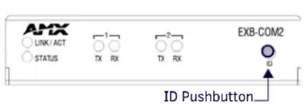 AMX EXB-REL8 - Using "Identify Mode" to Set the Device Address on the EXB Modules - 1