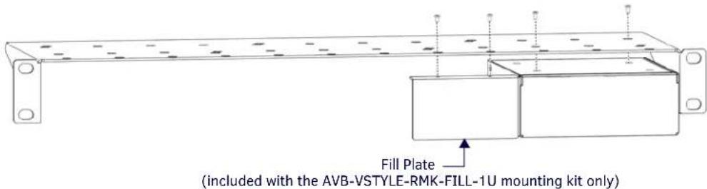 AMX EXB-REL8 - AVB-VSTYLE-RMK-FILL-1U (FG1010-721) - 1