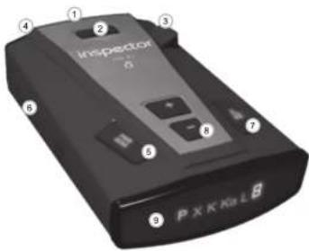 Inspector RD X2 Delta - Кнопка MUTE/BRT - 1