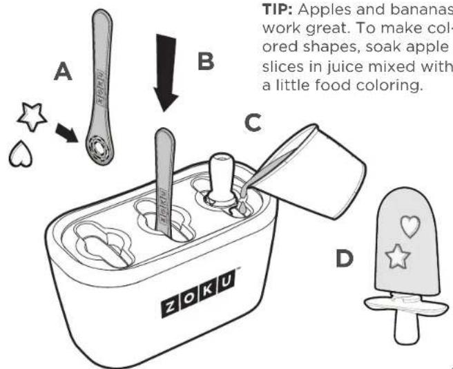 Zoku ZK103 - Fruit Stencils - 1