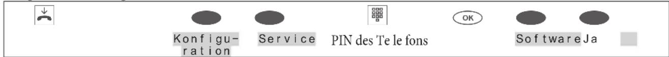 Bintec-elmeg CS410 - Download einer neuen Firmware am Systemtelefon einleiten: - 1