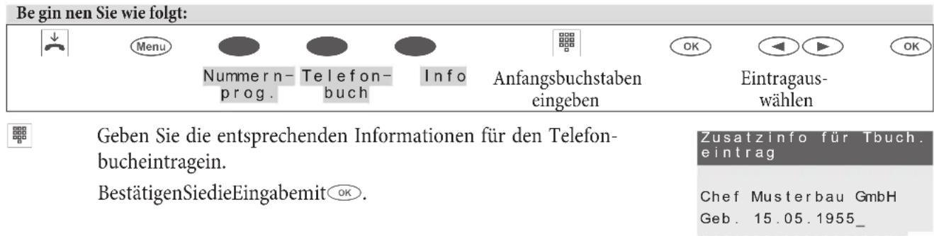Bintec-elmeg CS410 - Infotext für Telefonbucheintrag einrichten - 1