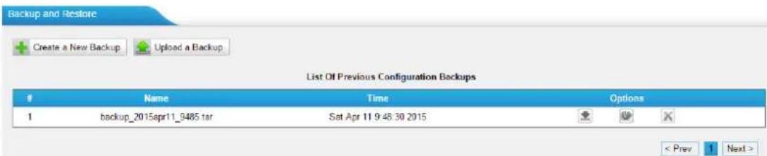 TIPTEL TB400 - Backup and Restore - 1