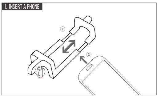 1. INSERT A PHONE ① ②
