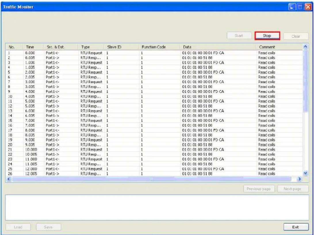 Moxa 4101-MB-PBS - Open Traffic Monitor Window - 3