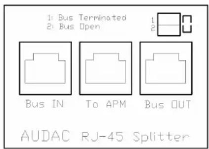Audac ARU108MK2 - ARJ03 module: - 1