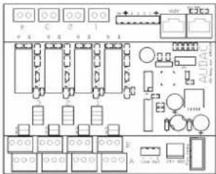 Electrical circuit diagram with labeled components and connections, including switches, relays, and meters