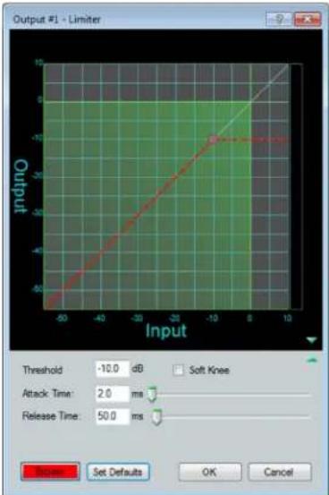 Extron DMP 44 LC - Dynamics block — limiter (output) - 2