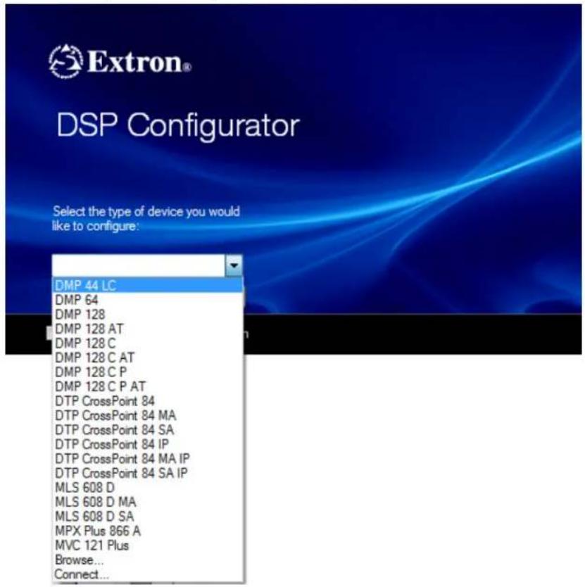 Extron DMP 44 LC - Starting the Program - 2