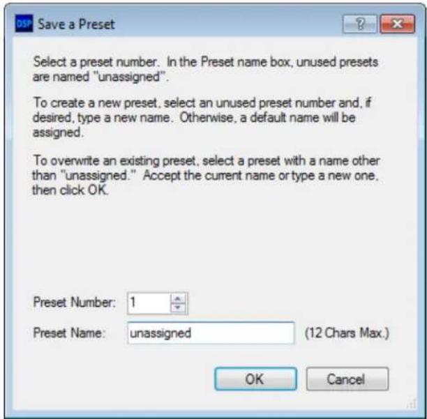 Extron DMP 44 LC - Saving a preset - 2