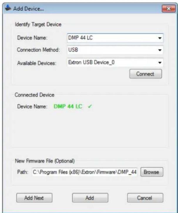 Extron DMP 44 LC - Updating the Firmware - 2