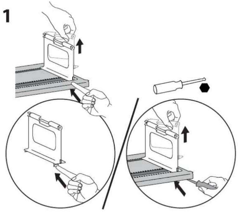 Ergotron YES40 - How to Remove Dividers - 1