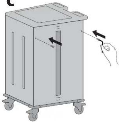 Ergotron YES40 - Replace the back panel. - 4