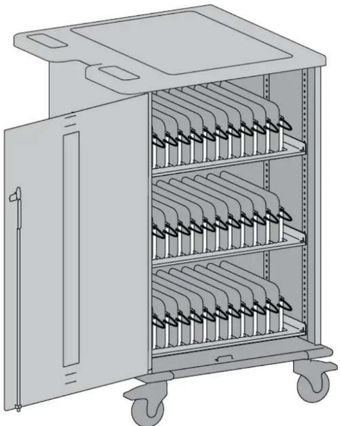 Ergotron YES40 - YES BASIC Charging Cart - 1