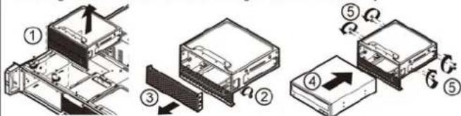 Chenbro Micom RM24200-L2 - Installing 5.25" ODD - 1
