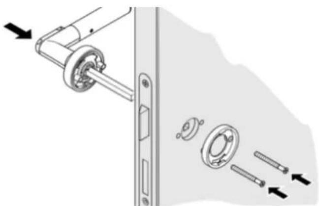 Kentix KXC-CS1 - Schritt 5: Elektrischen Drücker montieren - 1