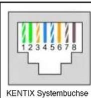 Kentix KXC-CS1 - Kentix-Systembuchse am MultiSensor-RF / -LAN / -LAN-RF - 2
