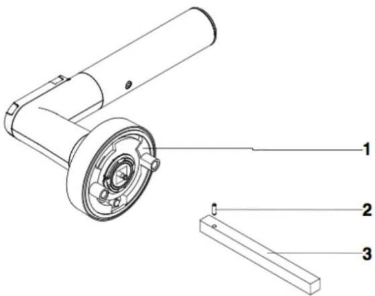 Kentix KXC-RA1 - Step 1: Assembly of the square pin - 1